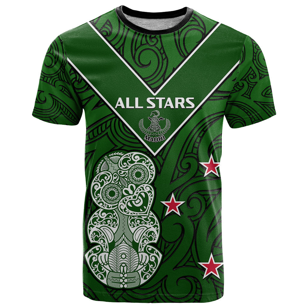 Aotearoa Rugby T Shirt All Stars New Zealand Tiki Maori