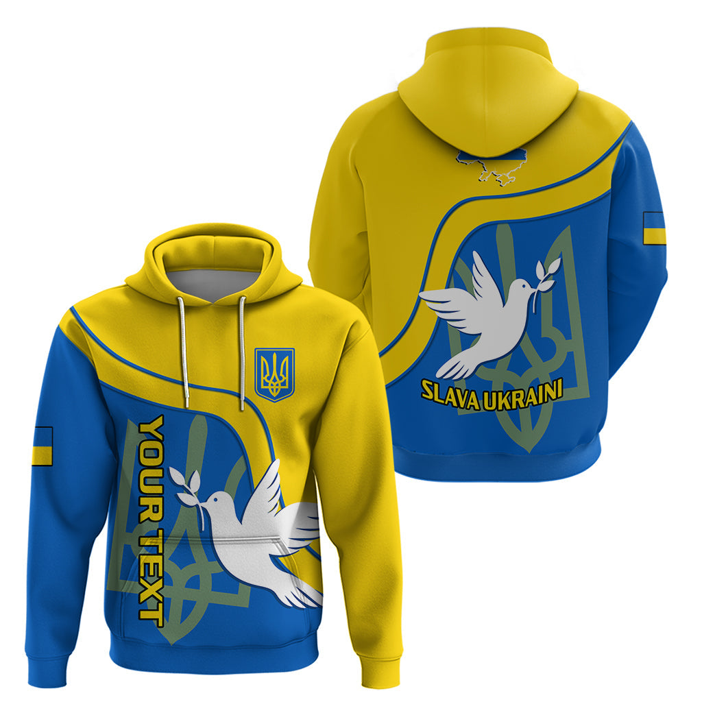 Personalised Ukraine Hoodie Slava Ukraini Sporty Version