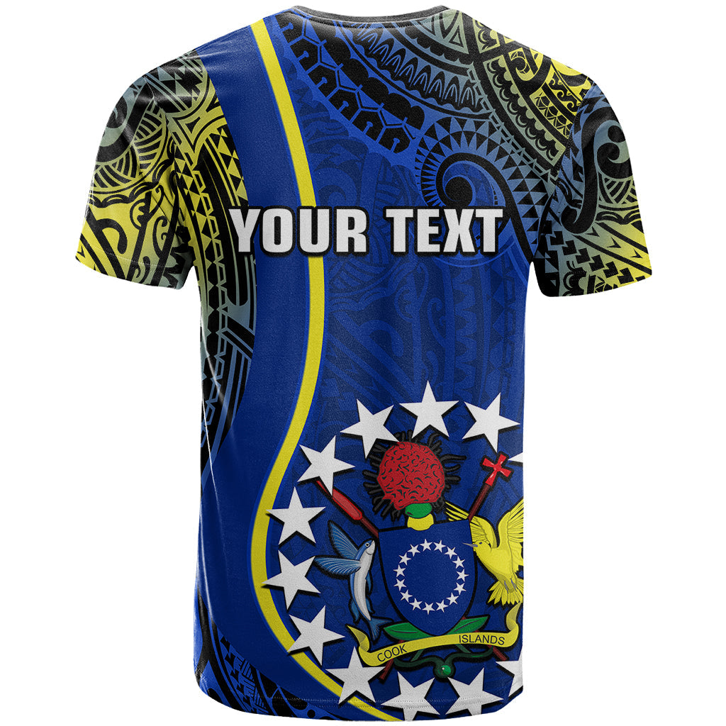 Personalised Cook Islands T Shirt Mangaia Gospel Day Blue Version