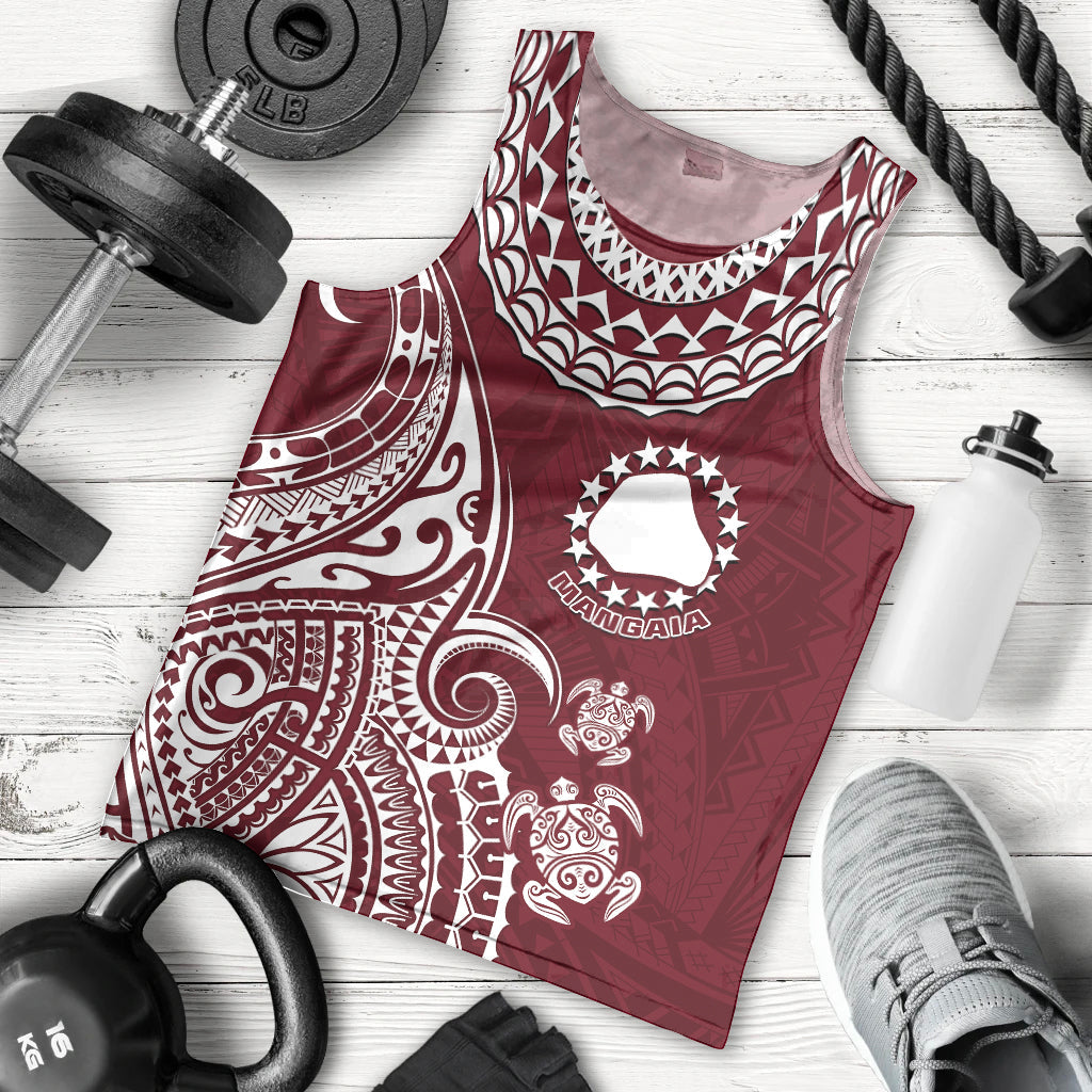 Mangaia Cook Islands Men Tank Top Polynesian Sea Turtle