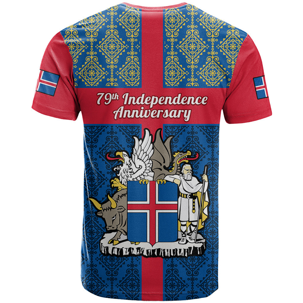 17 June Iceland National Day T Shirt Icelandic Folk Pattern