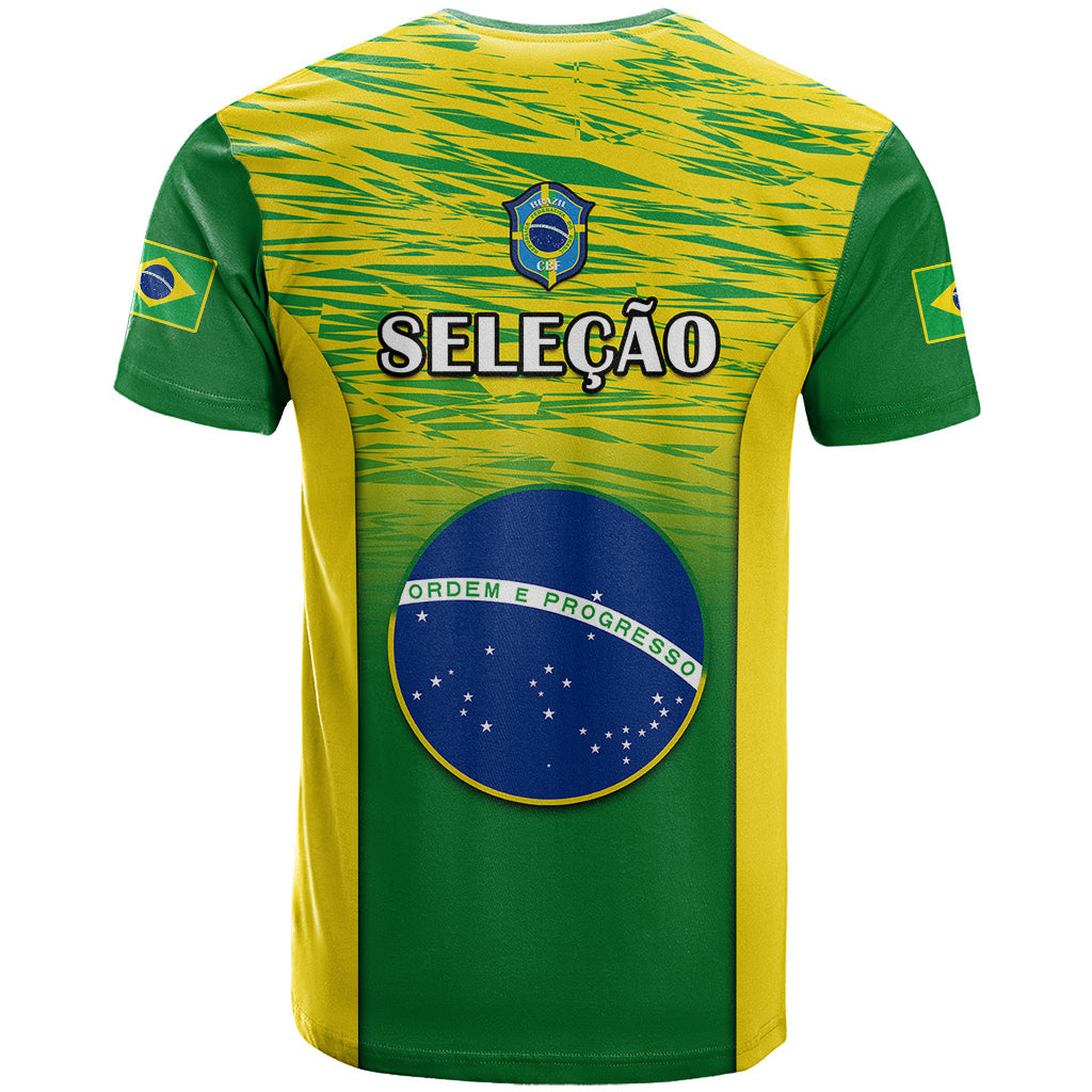 Brazil Football T Shirt 2023 World Cup Go Selecao Gradient Style
