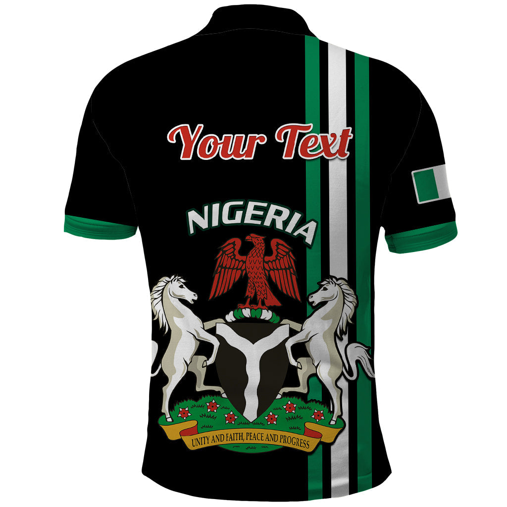 Personalised Nigeria Polo Shirt Nigeria Coat Of Arms Simple Style