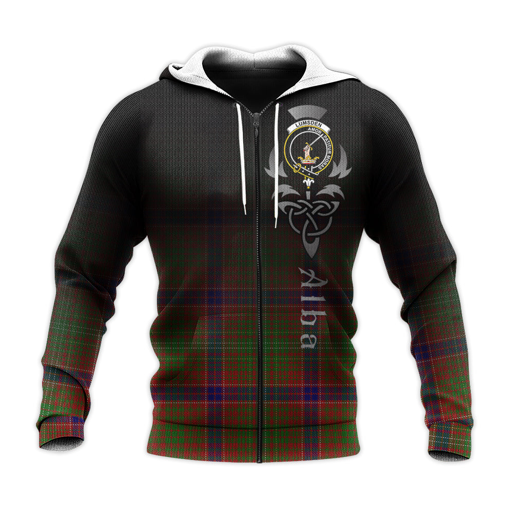 Printivon Lumsden Tartan Crest Alba Celtic Hoodie