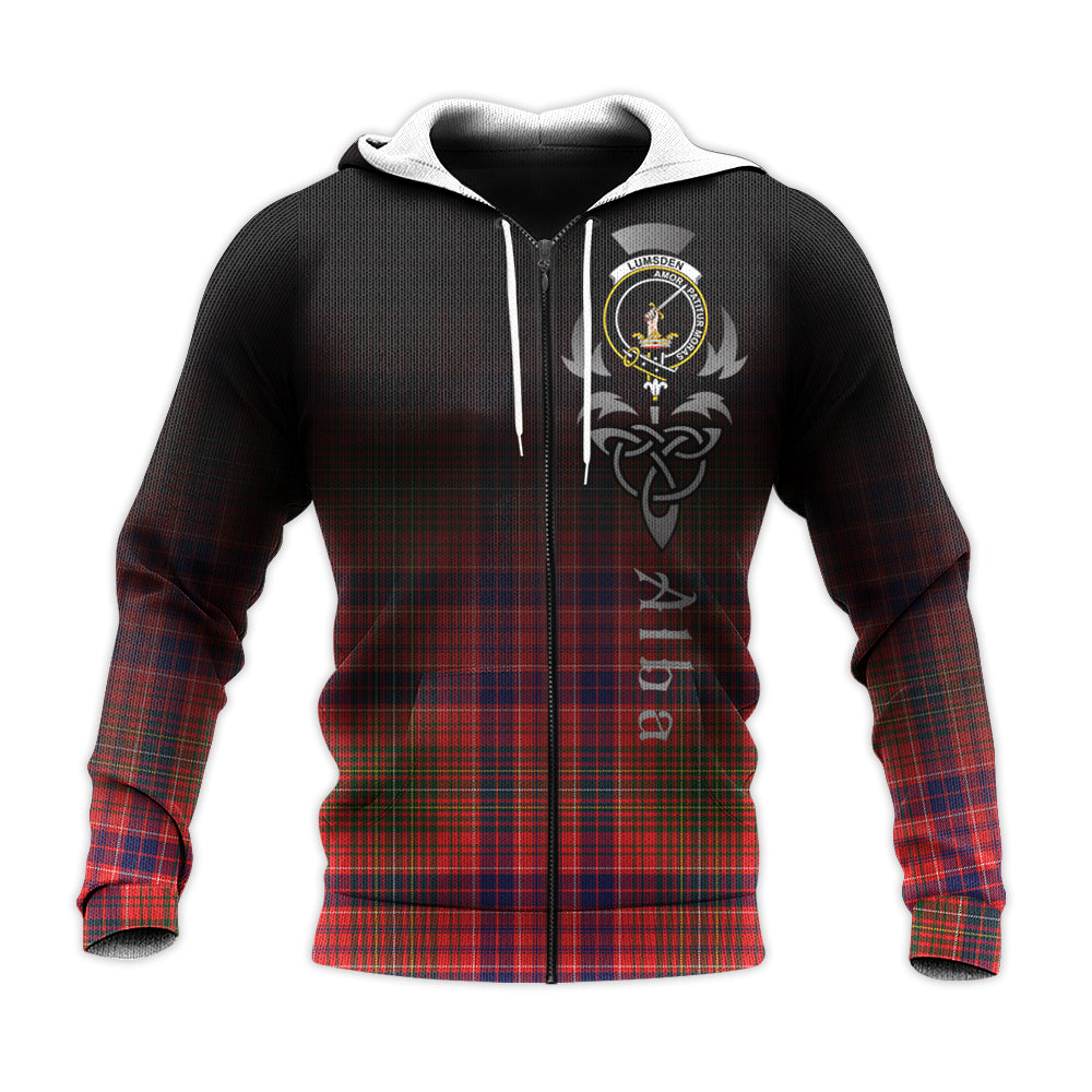 Printivon Lumsden Modern Tartan Crest Alba Celtic Hoodie