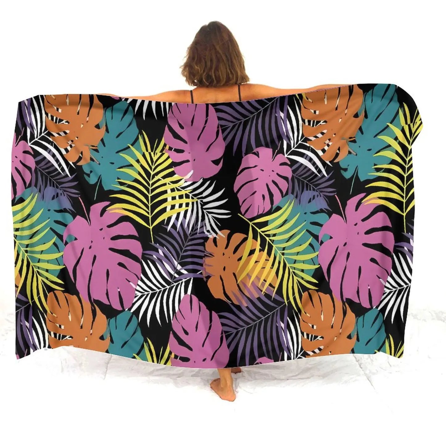 Polynesian Tropical Sarong Polynesian Pattern Printed Beach Women's Sarong