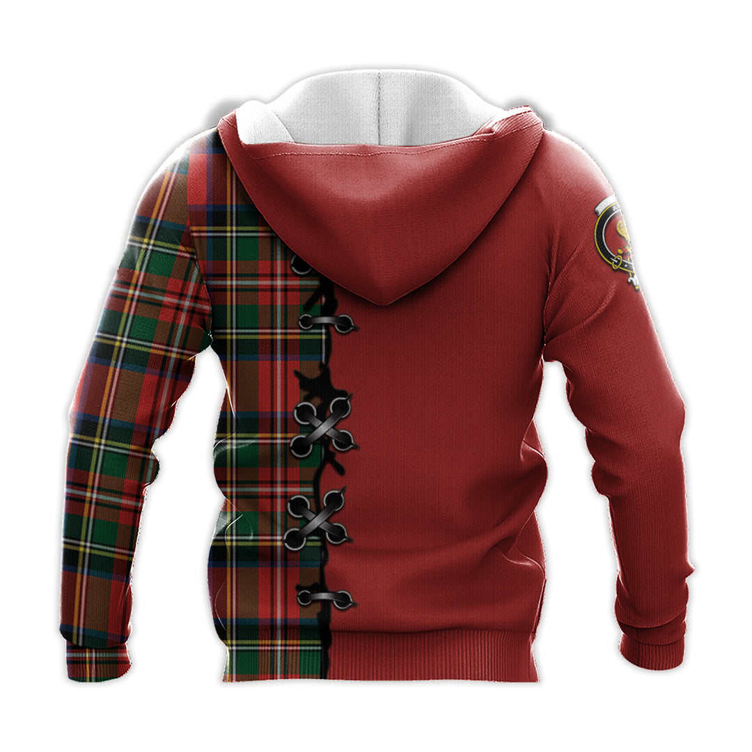 Printivon Lyle Tartan Hoodie Lion Rampant And Celtic Thistle Style