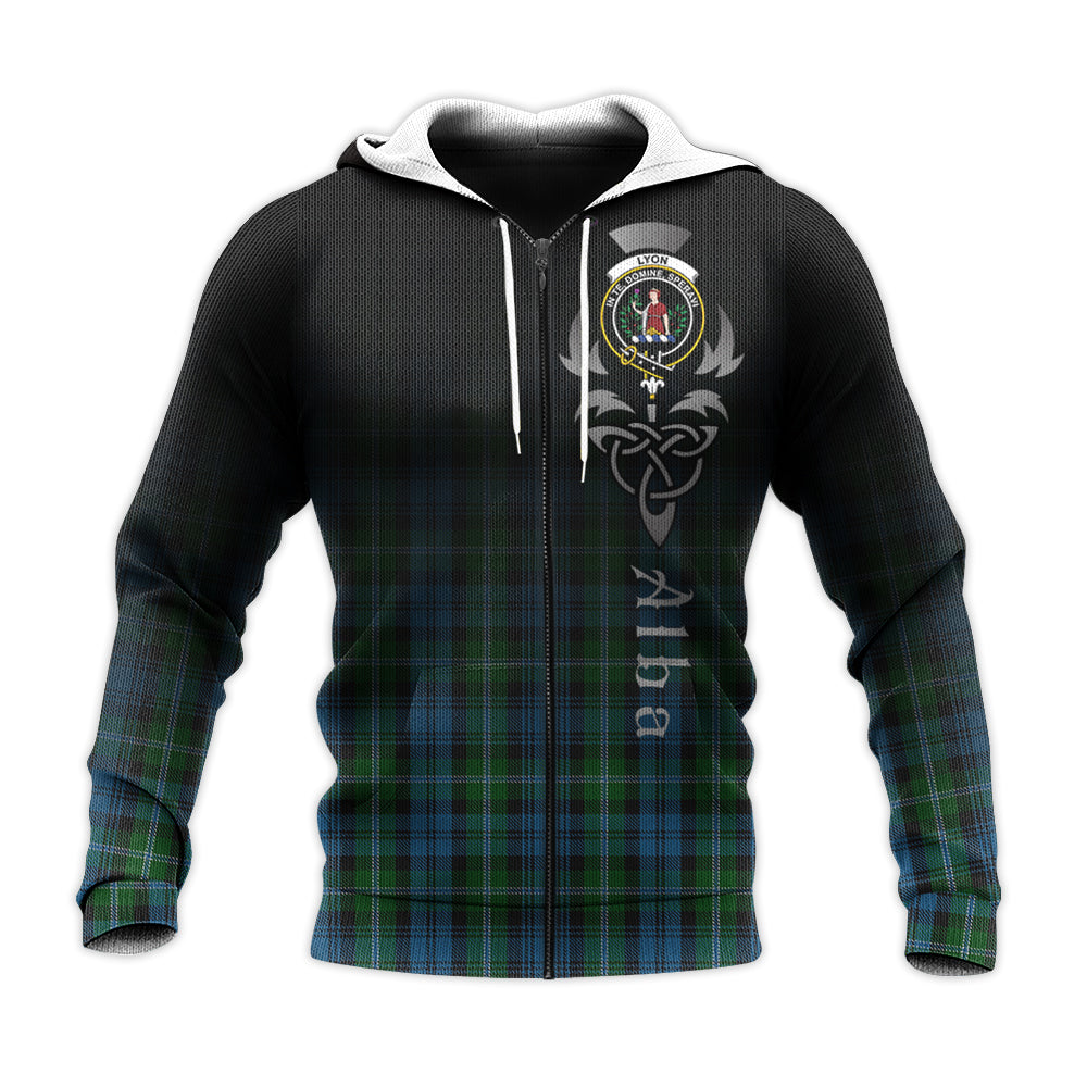 Printivon Lyon Tartan Crest Alba Celtic Hoodie