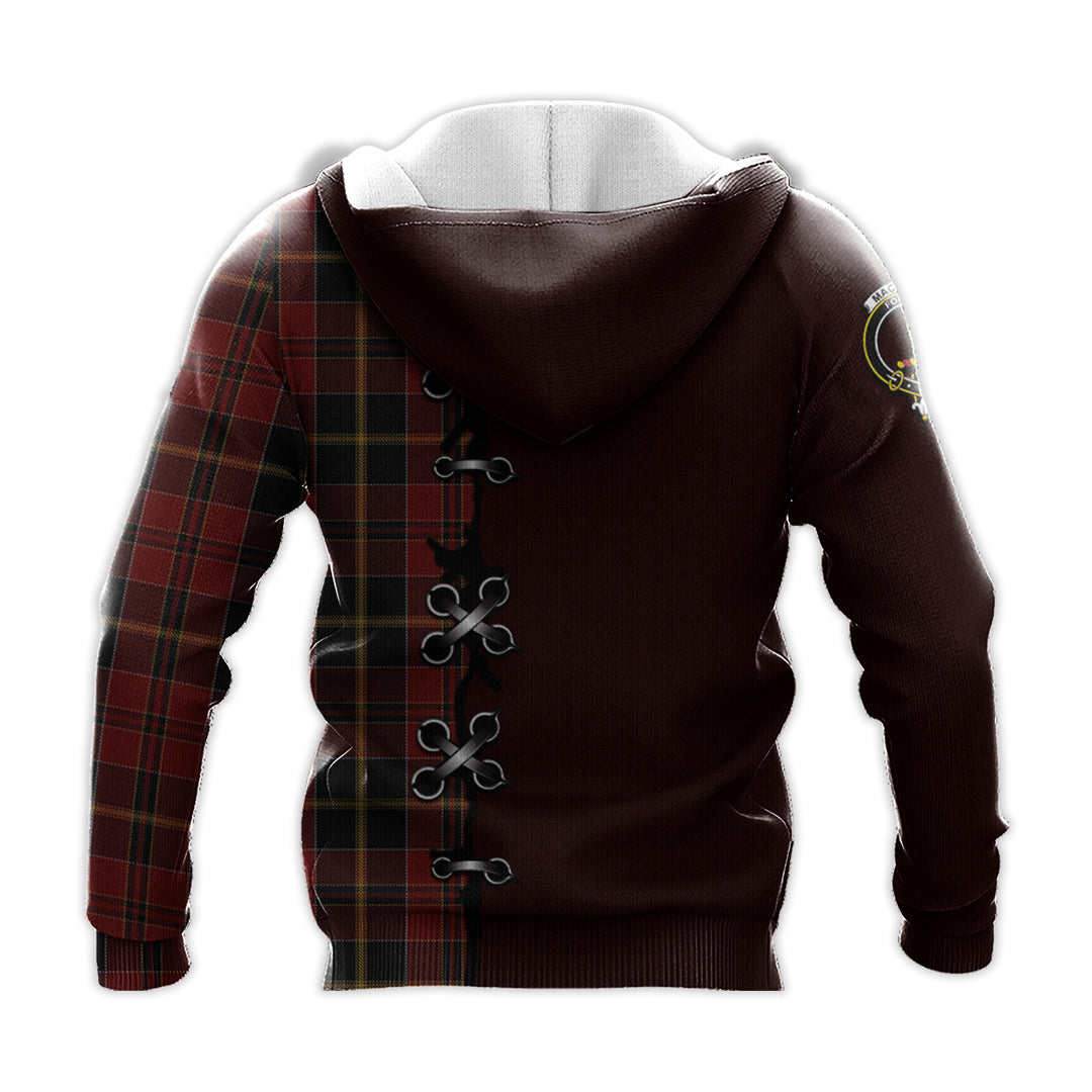 Printivon Macalister Of Skye Tartan Hoodie Lion Rampant And Celtic Thistle Style