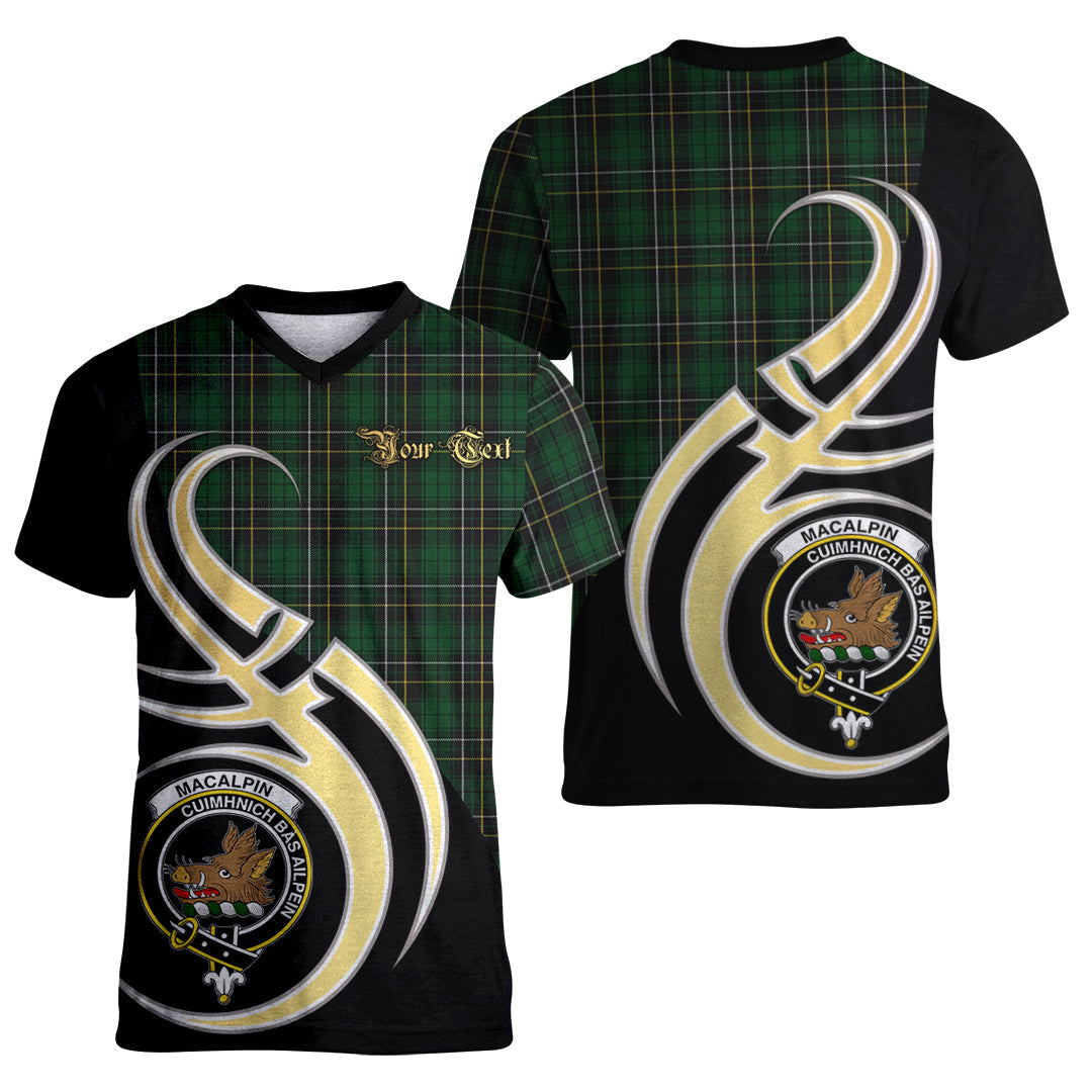 Printivon MacAlpin Tartan Crest Believe In Me T Shirt