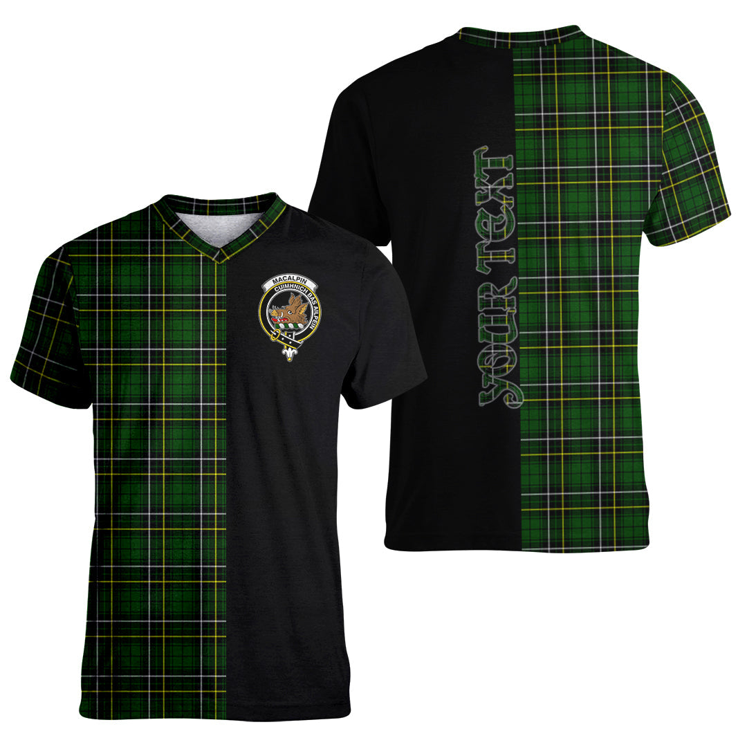 Printivon MacAlpin Modern Tartan Personalize Half T shirt