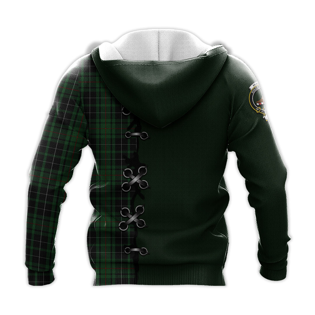 Printivon Macaulay Hunting Tartan Hoodie Lion Rampant And Celtic Thistle Style