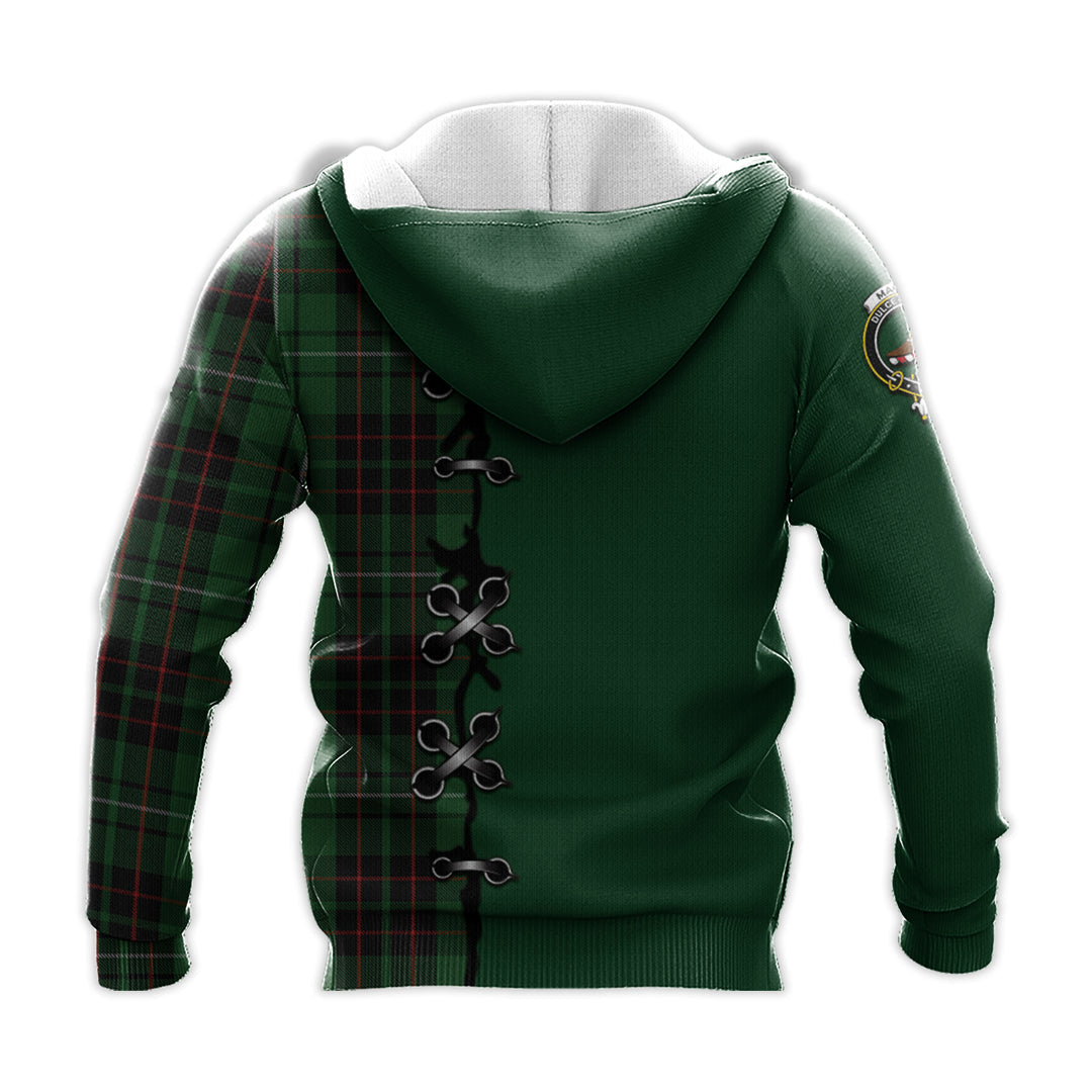 Printivon Macaulay Of Lewis Tartan Hoodie Lion Rampant And Celtic Thistle Style