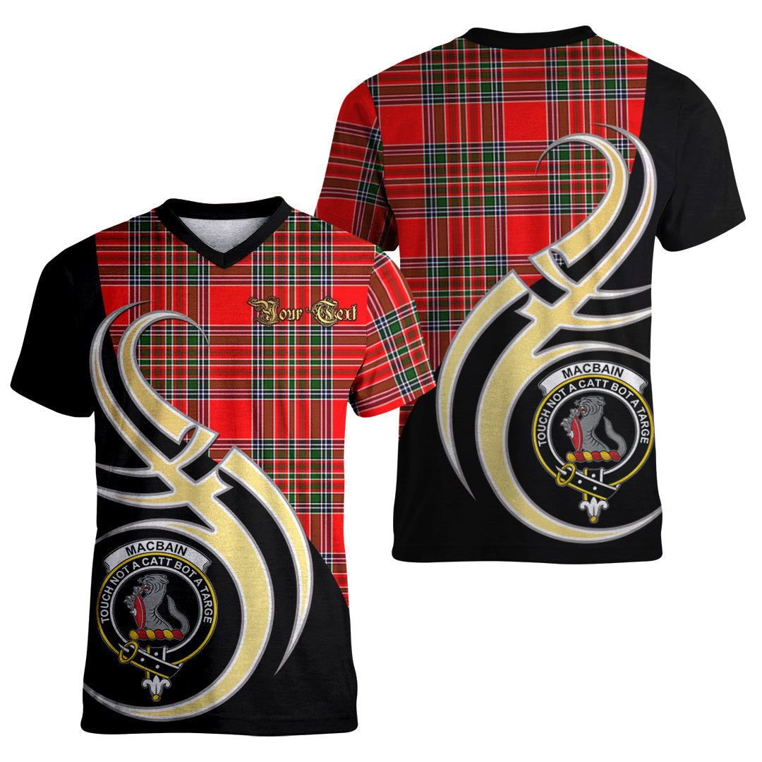 Printivon MacBain Tartan Crest Believe In Me T Shirt