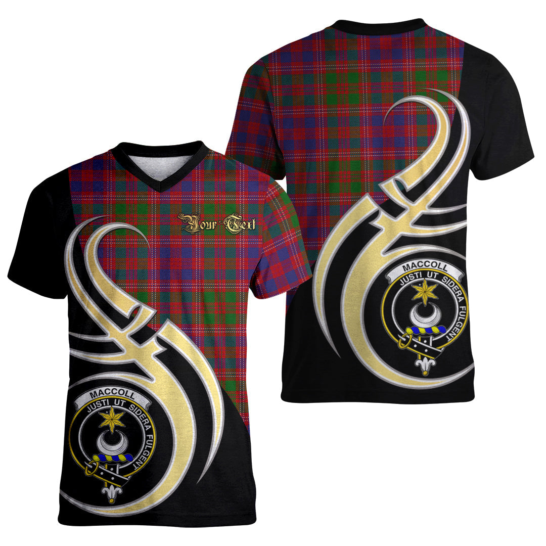 Printivon MacColl Hunting Tartan Crest Believe In Me T Shirt