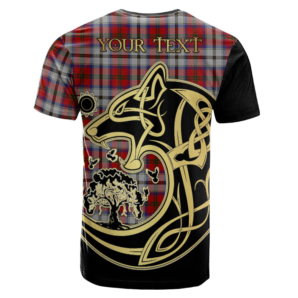 Printivon MacCulloch Dress Crest Celtic Wolf Tartan T Shirt Custom Your Text