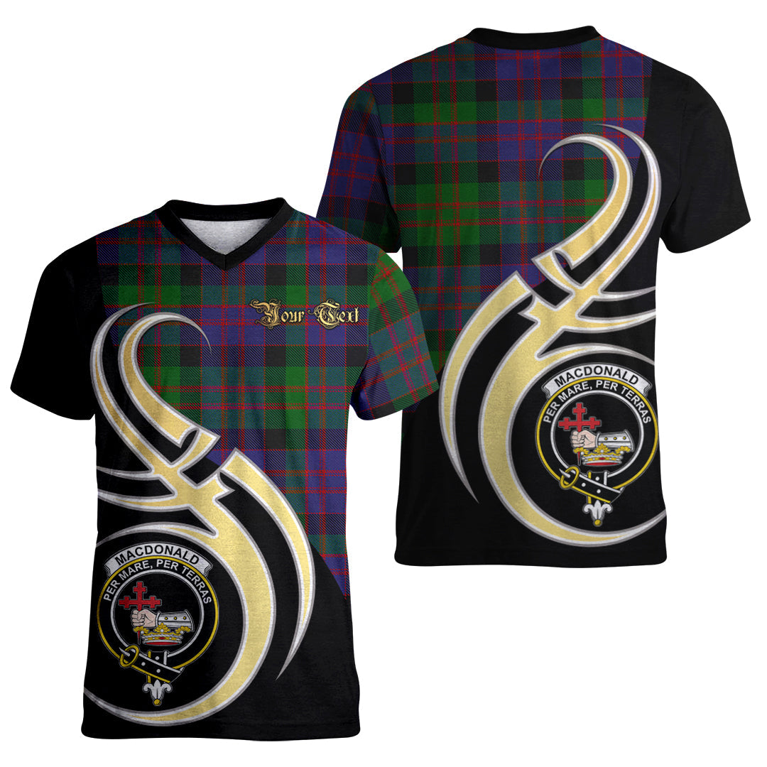 Printivon MacDonald Tartan Crest Believe In Me T Shirt