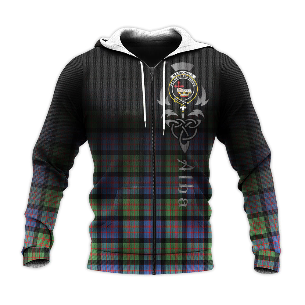 Printivon Macdonald Ancient Tartan Crest Alba Celtic Hoodie