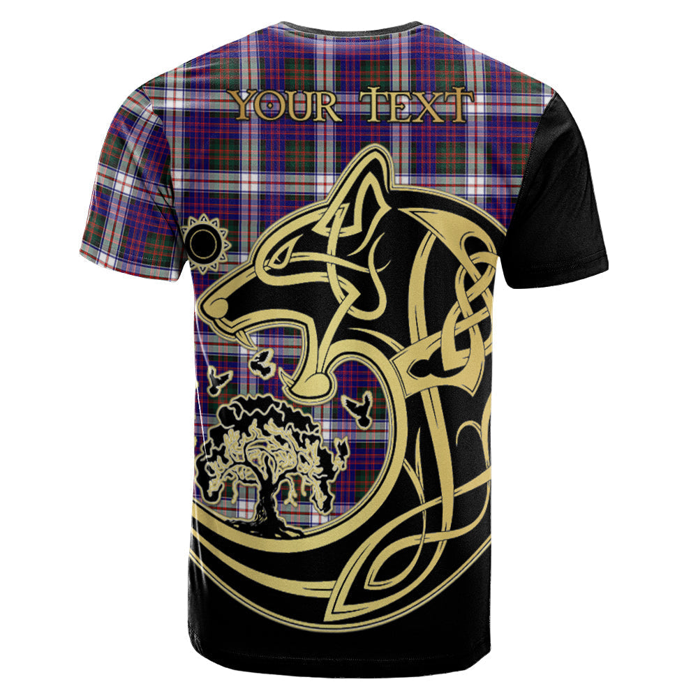 Printivon MacDonald Dress Modern Crest Celtic Wolf Tartan T Shirt Custom Your Text