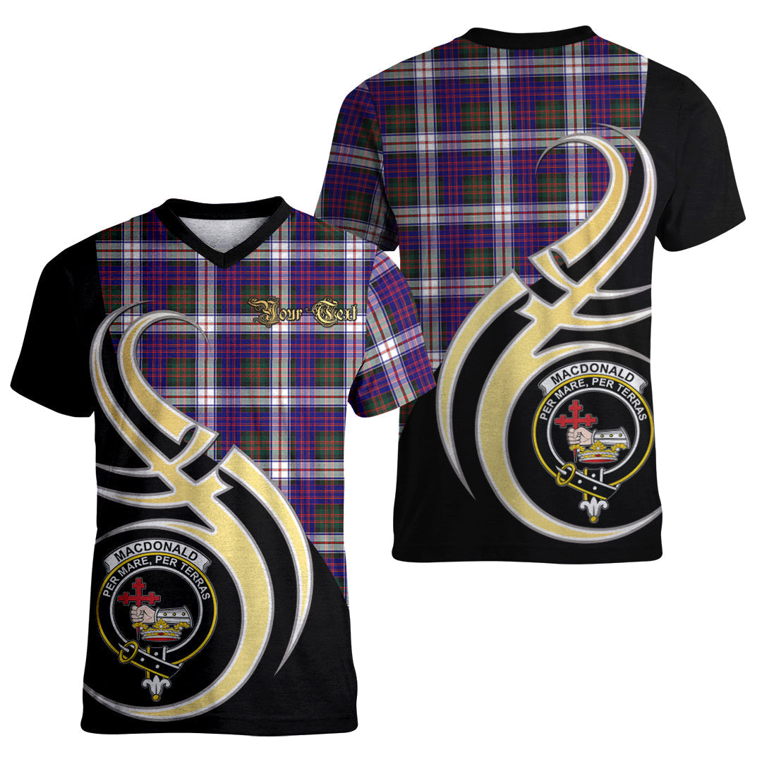 Printivon MacDonald Dress Modern Tartan Crest Believe In Me T Shirt