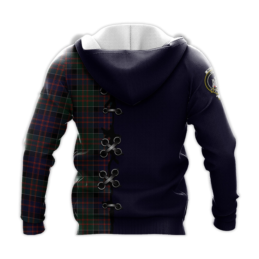 Printivon Macdonald Of Clanranald Tartan Hoodie Lion Rampant And Celtic Thistle Style