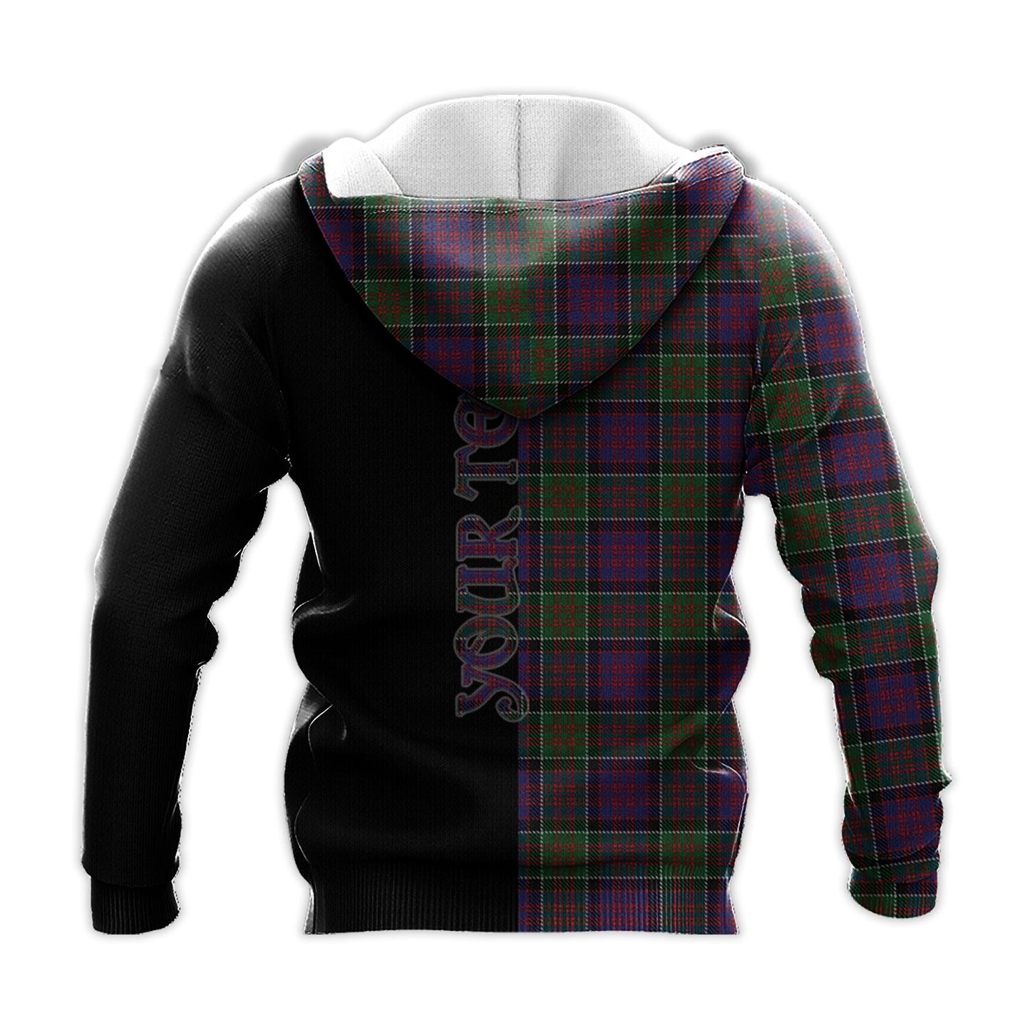 Printivon Macdonald Of Clanranald Modern Tartan Personalize Half Hoodie