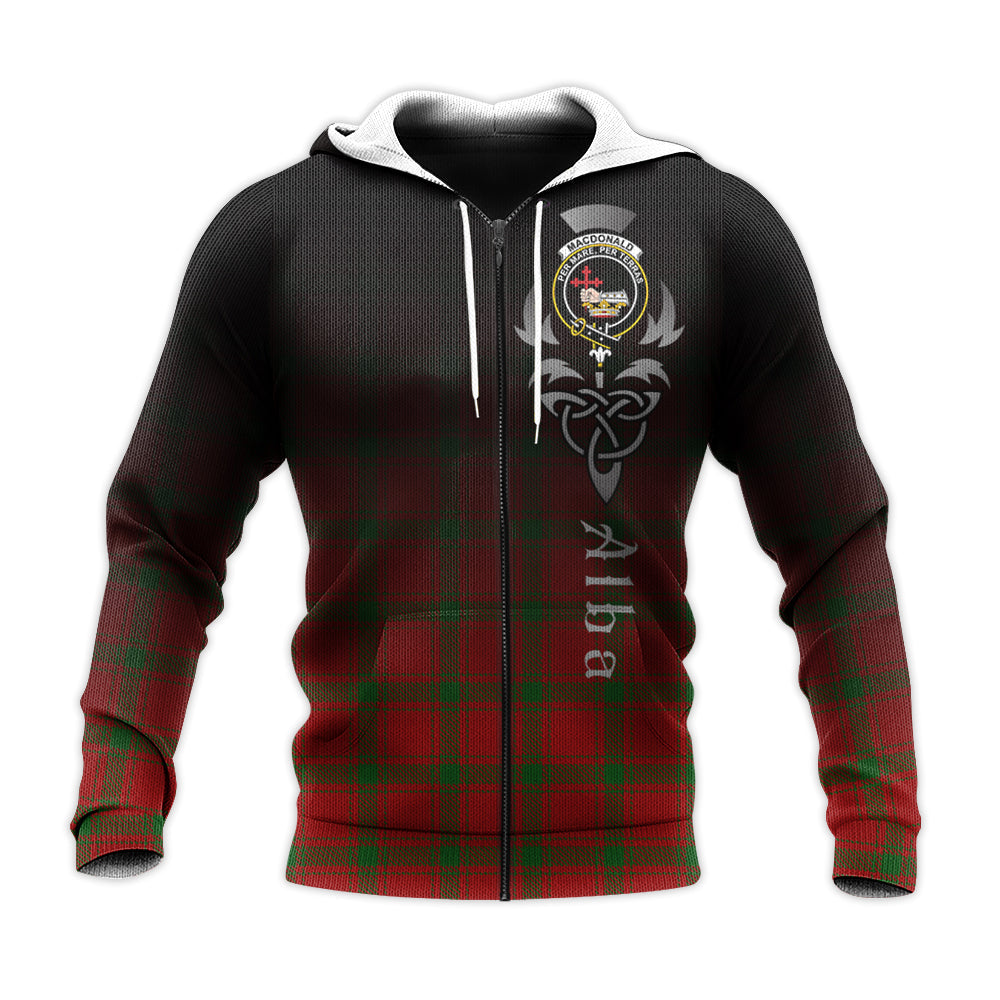 Printivon Macdonald Of Sleat Tartan Crest Alba Celtic Hoodie