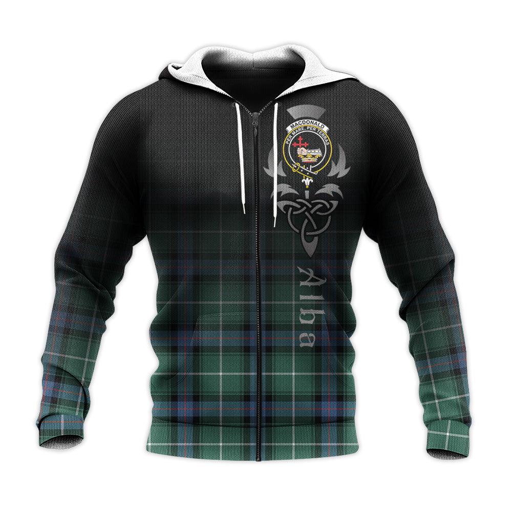 Printivon Macdonald Of The Isles Hunting Ancient Tartan Crest Alba Celtic Hoodie