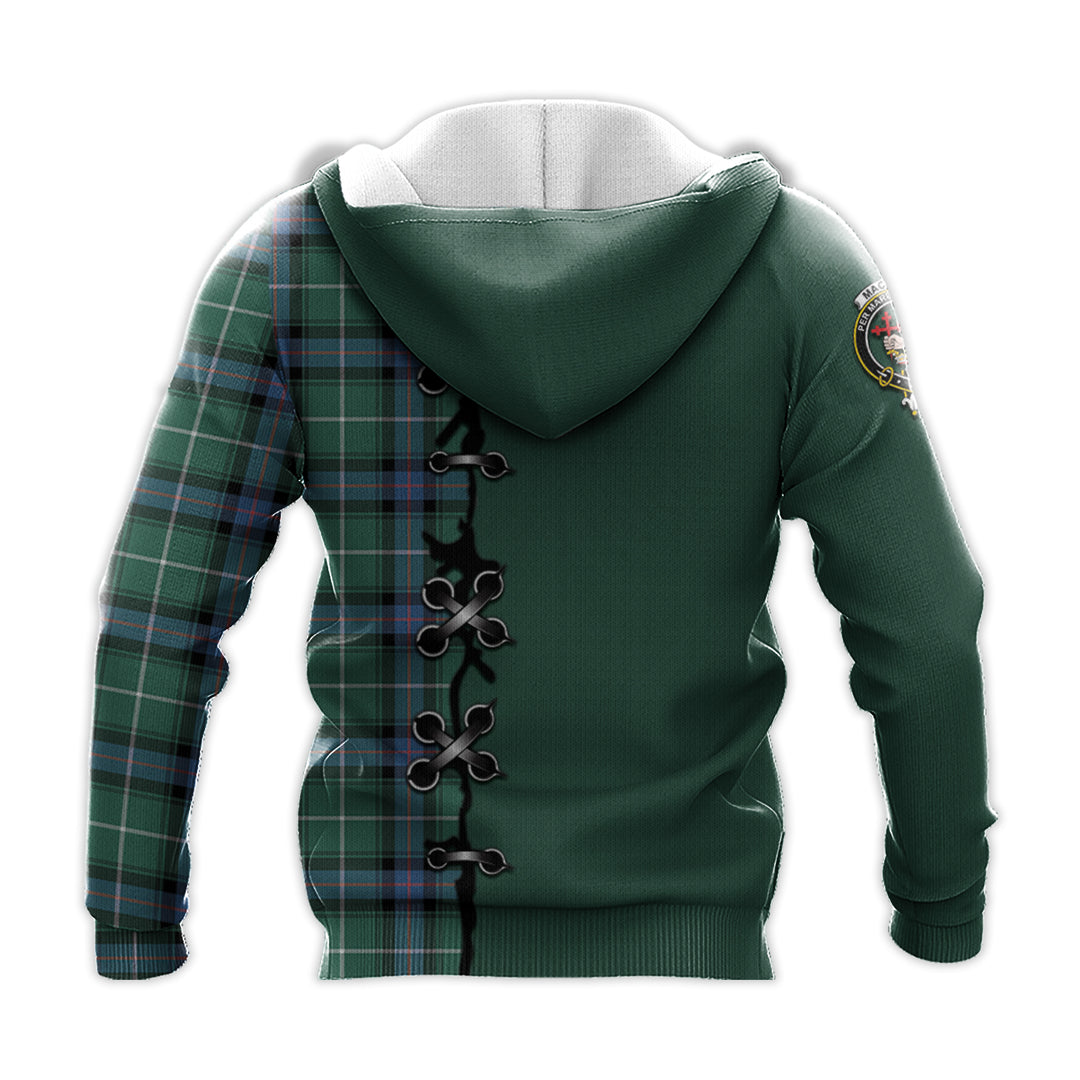 Printivon Macdonald Of The Isles Hunting Ancient Tartan Hoodie Lion Rampant And Celtic Thistle Style