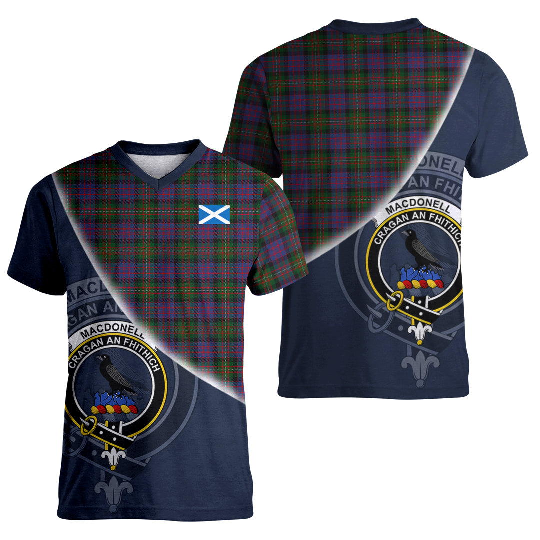 Printivon MacDonell of Glengarry Tartan Scottish Crest T Shirt