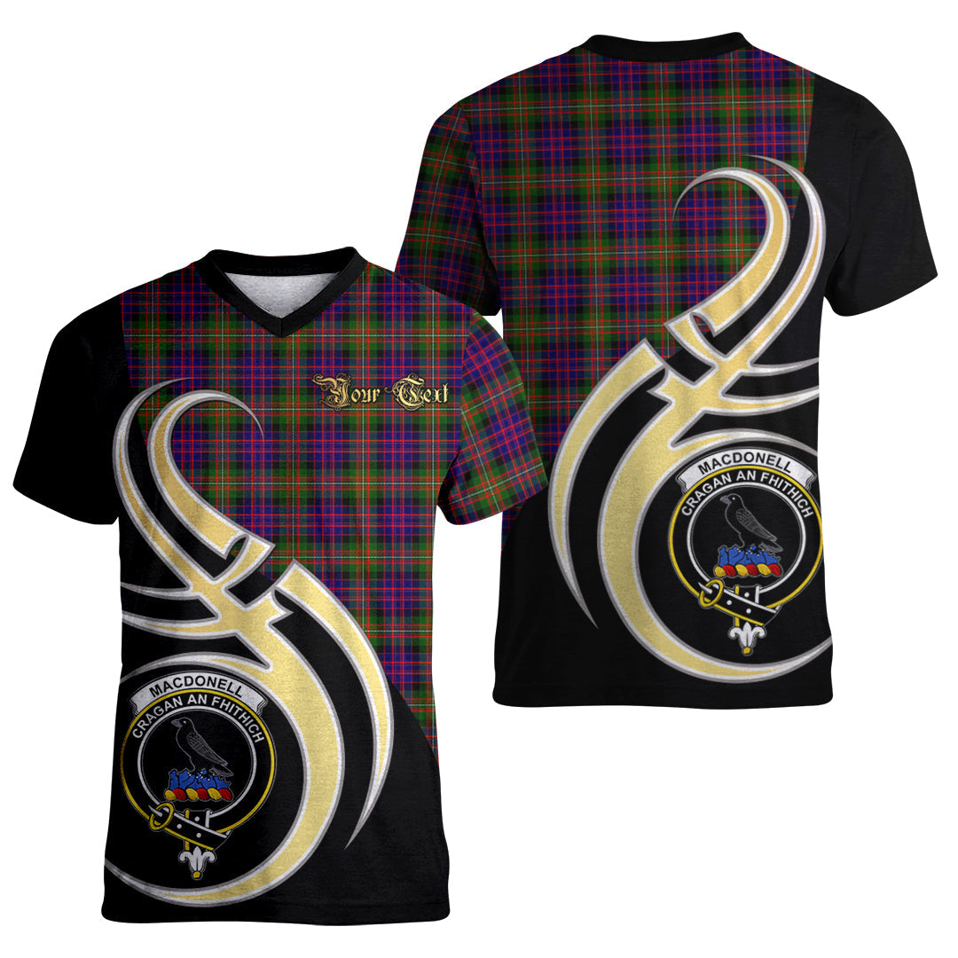 Printivon MacDonnell of Glengarry Modern Tartan Crest Believe In Me T Shirt