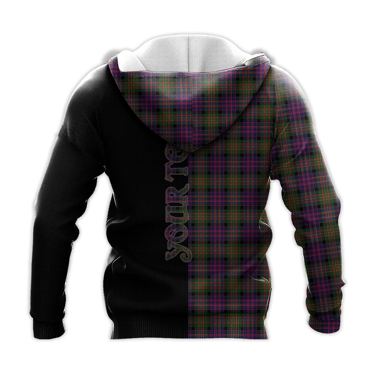 Printivon Macdonnell Of Glengarry Modern Tartan Personalize Half Hoodie
