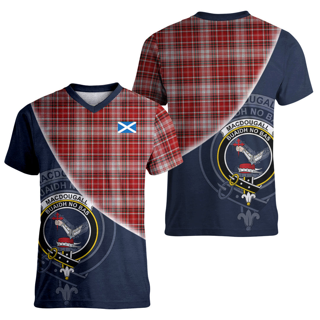 Printivon MacDougal Dress Tartan Scottish Crest T Shirt