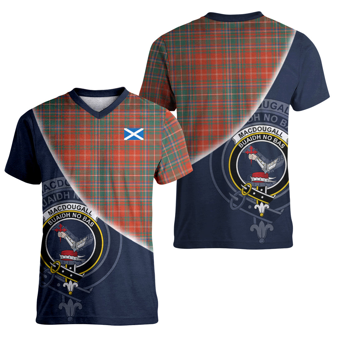 Printivon MacDougall Ancient Tartan Scottish Crest T Shirt