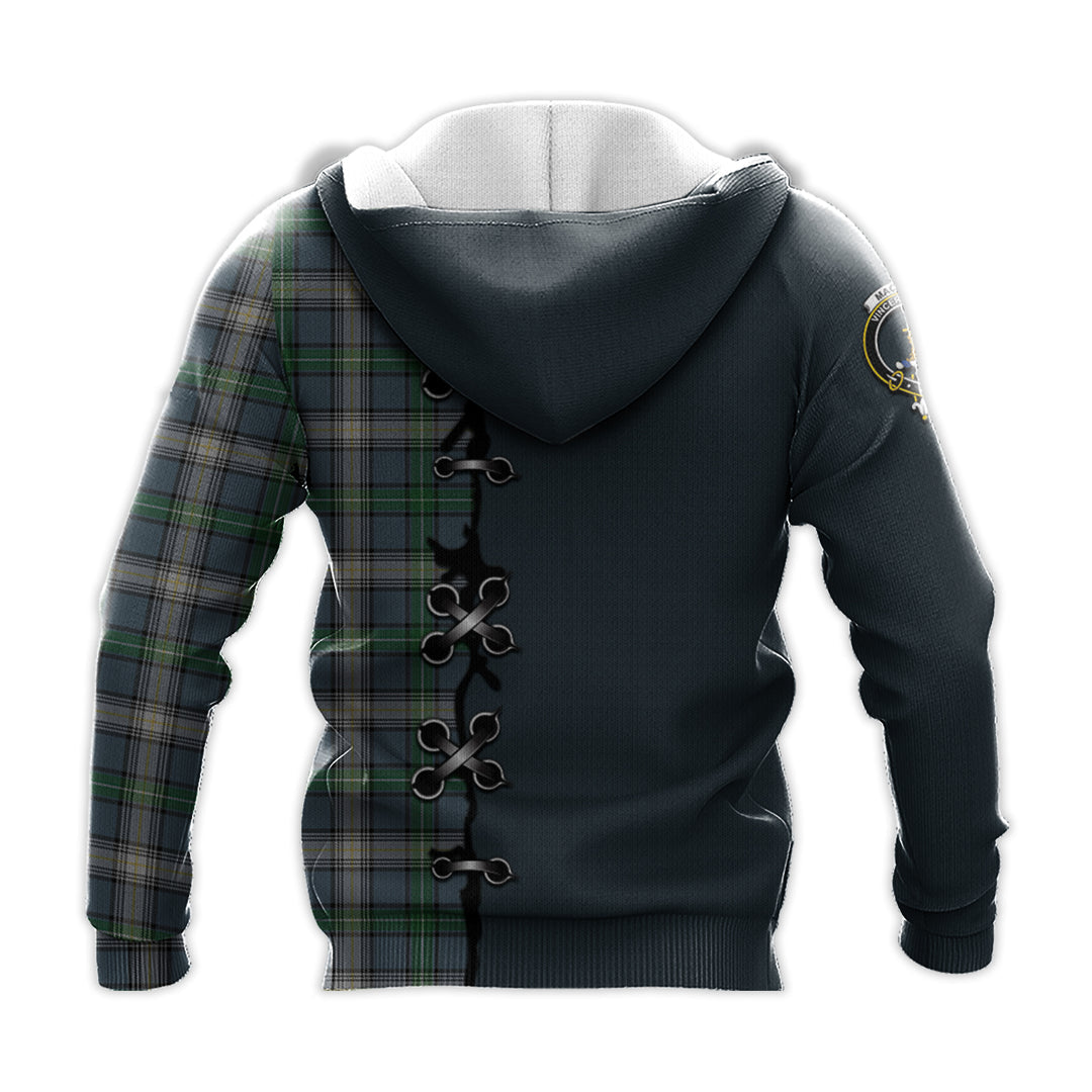 Printivon Macdowall Tartan Hoodie Lion Rampant And Celtic Thistle Style