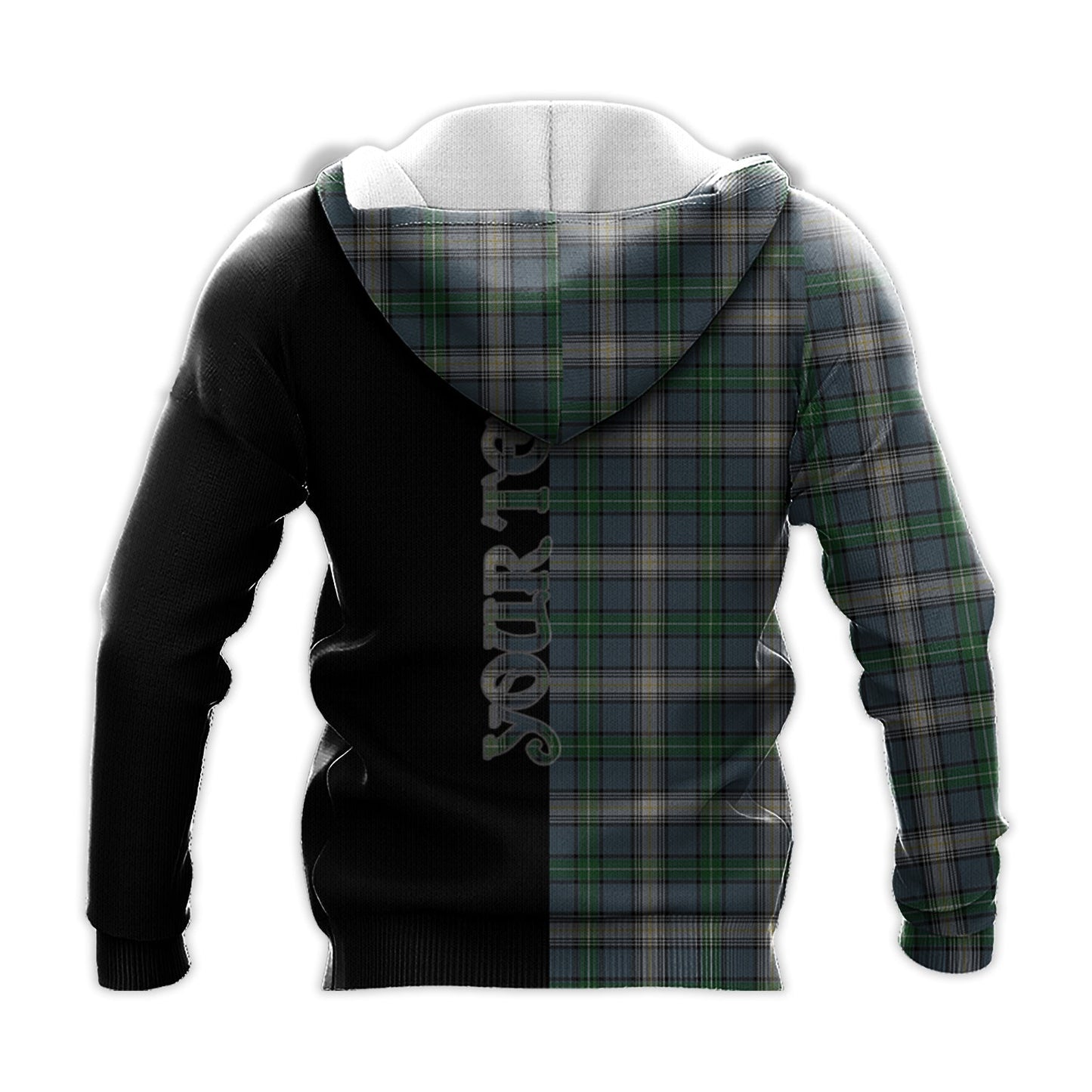 Printivon Macdowall Tartan Personalize Half Hoodie
