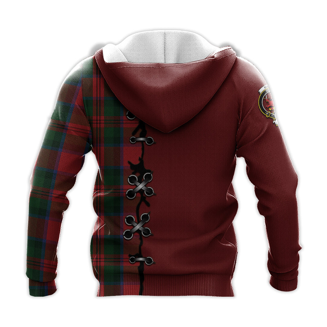 Printivon Macduff Tartan Hoodie Lion Rampant And Celtic Thistle Style