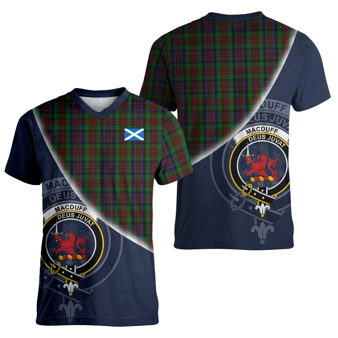 Printivon MacDuff Hunting Tartan Scottish Crest T Shirt