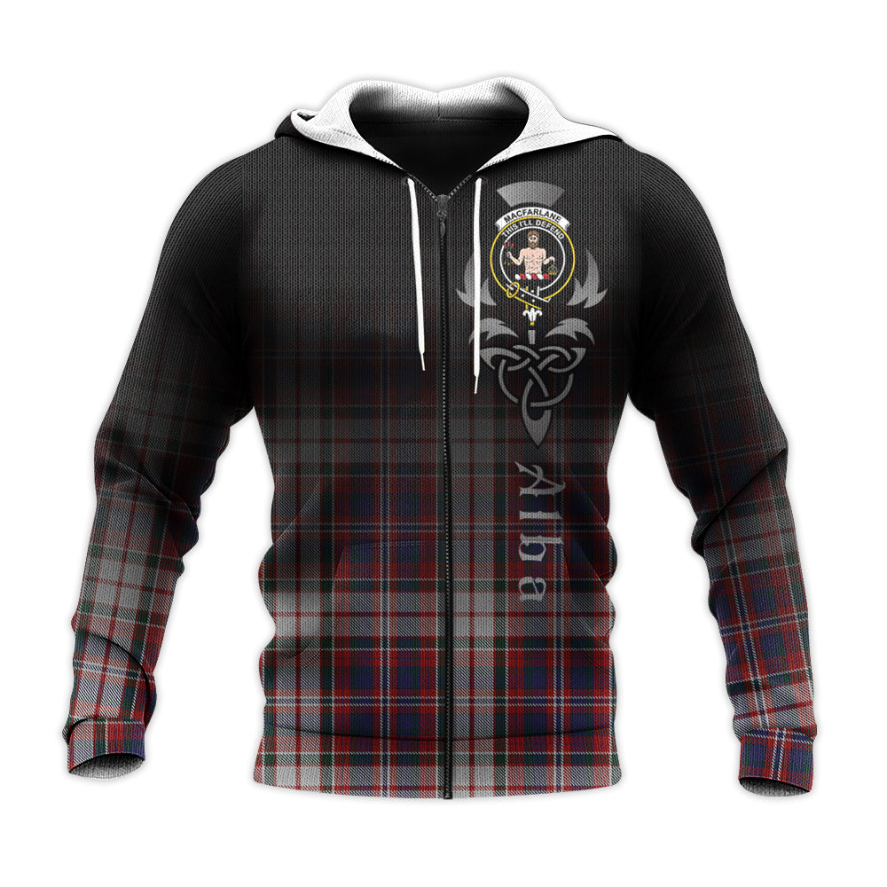 Printivon Macfarlane Dress Tartan Crest Alba Celtic Hoodie