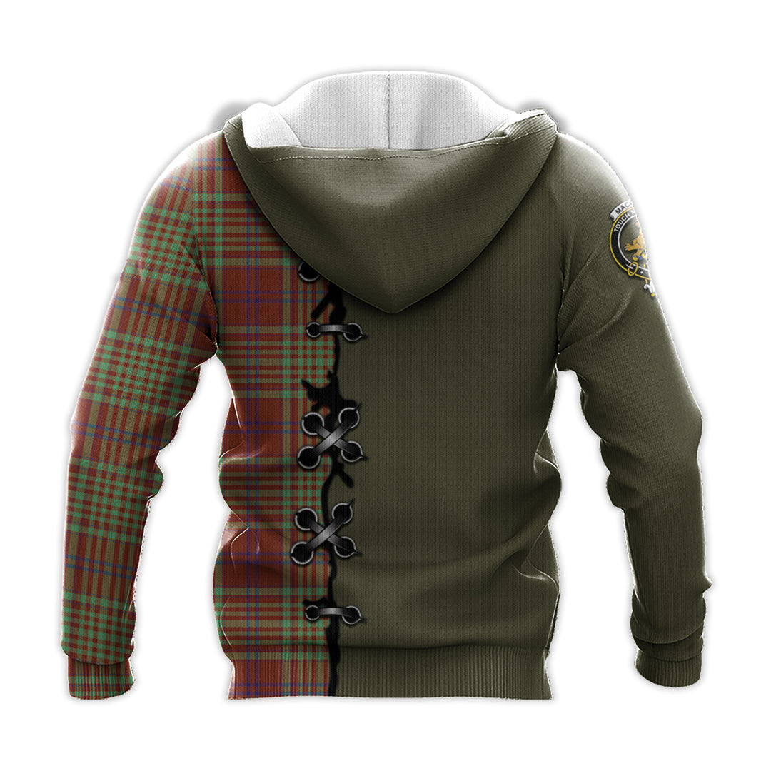 Printivon Macgillivray Hunting Ancient Tartan Hoodie Lion Rampant And Celtic Thistle Style