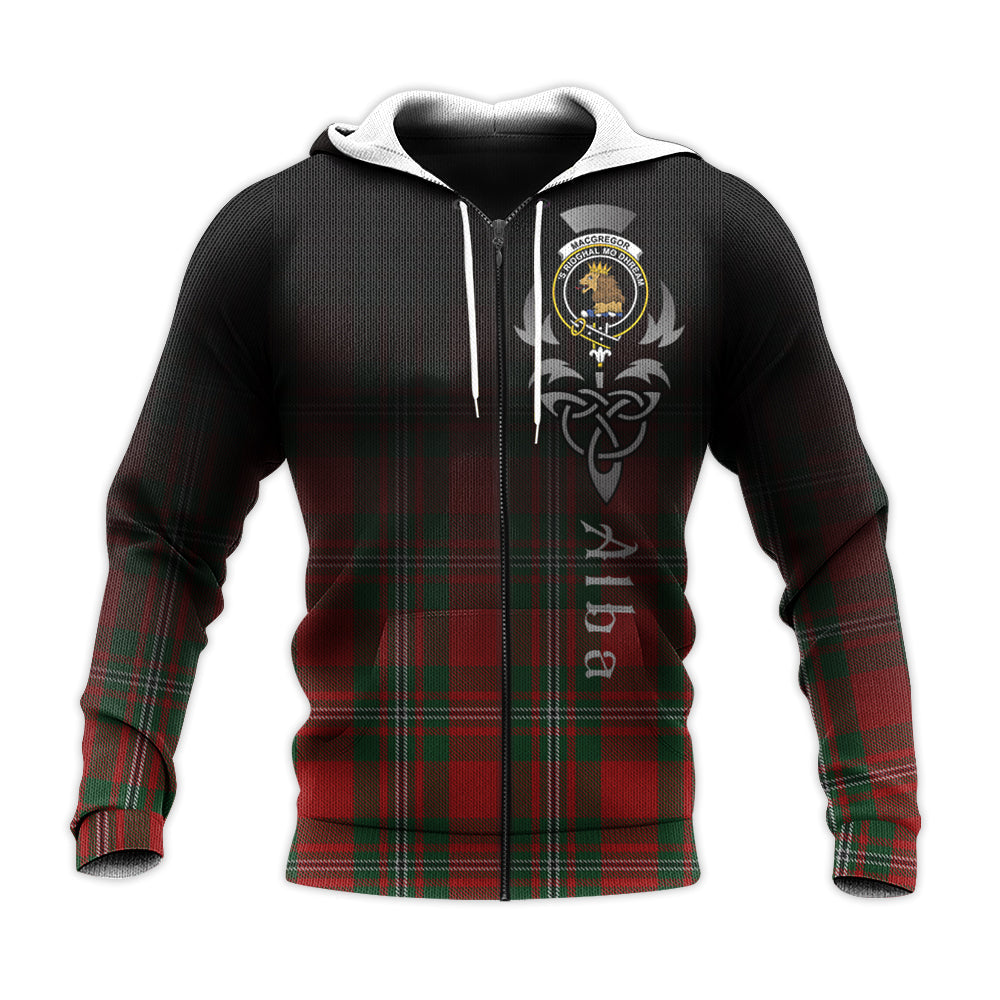 Printivon Macgregor Tartan Crest Alba Celtic Hoodie