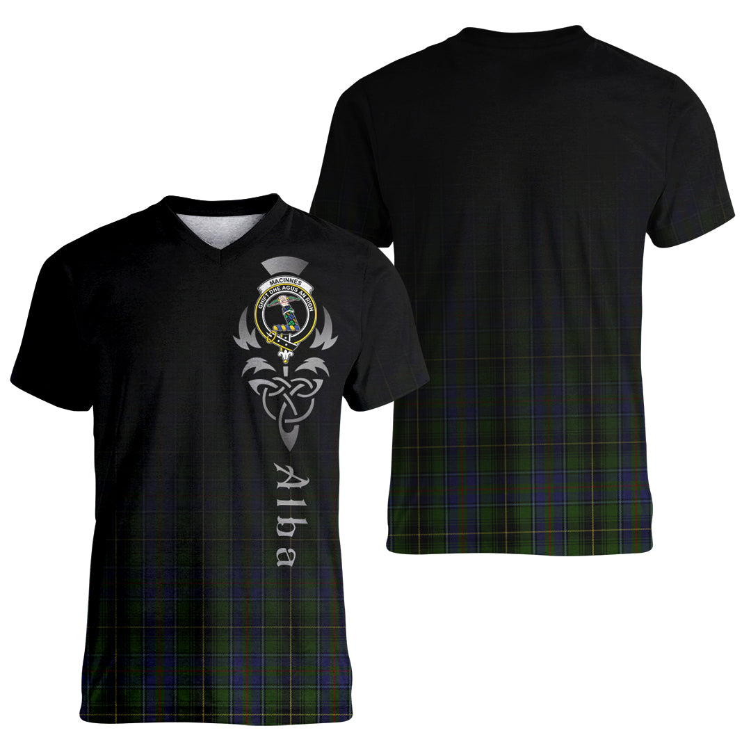 Printivon MacInnes Tartan Crest Alba Celtic T Shirt
