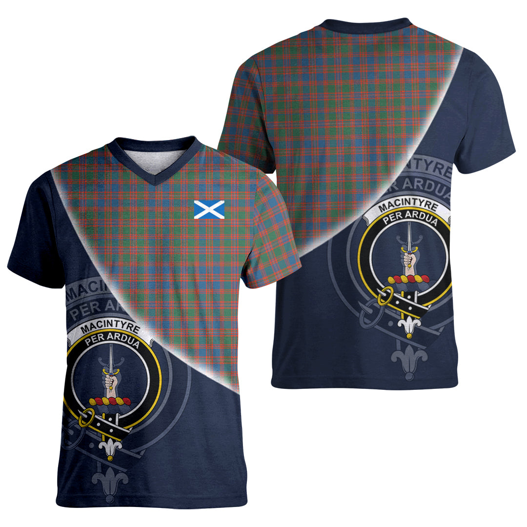 Printivon MacIntyre Ancient Tartan Scottish Crest T Shirt