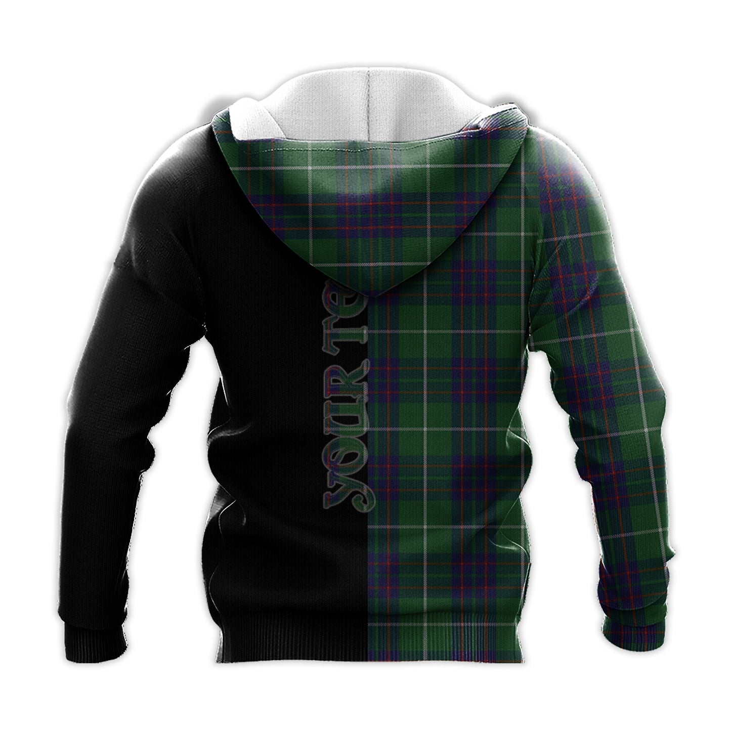 Printivon Macintyre Hunting Tartan Personalize Half Hoodie
