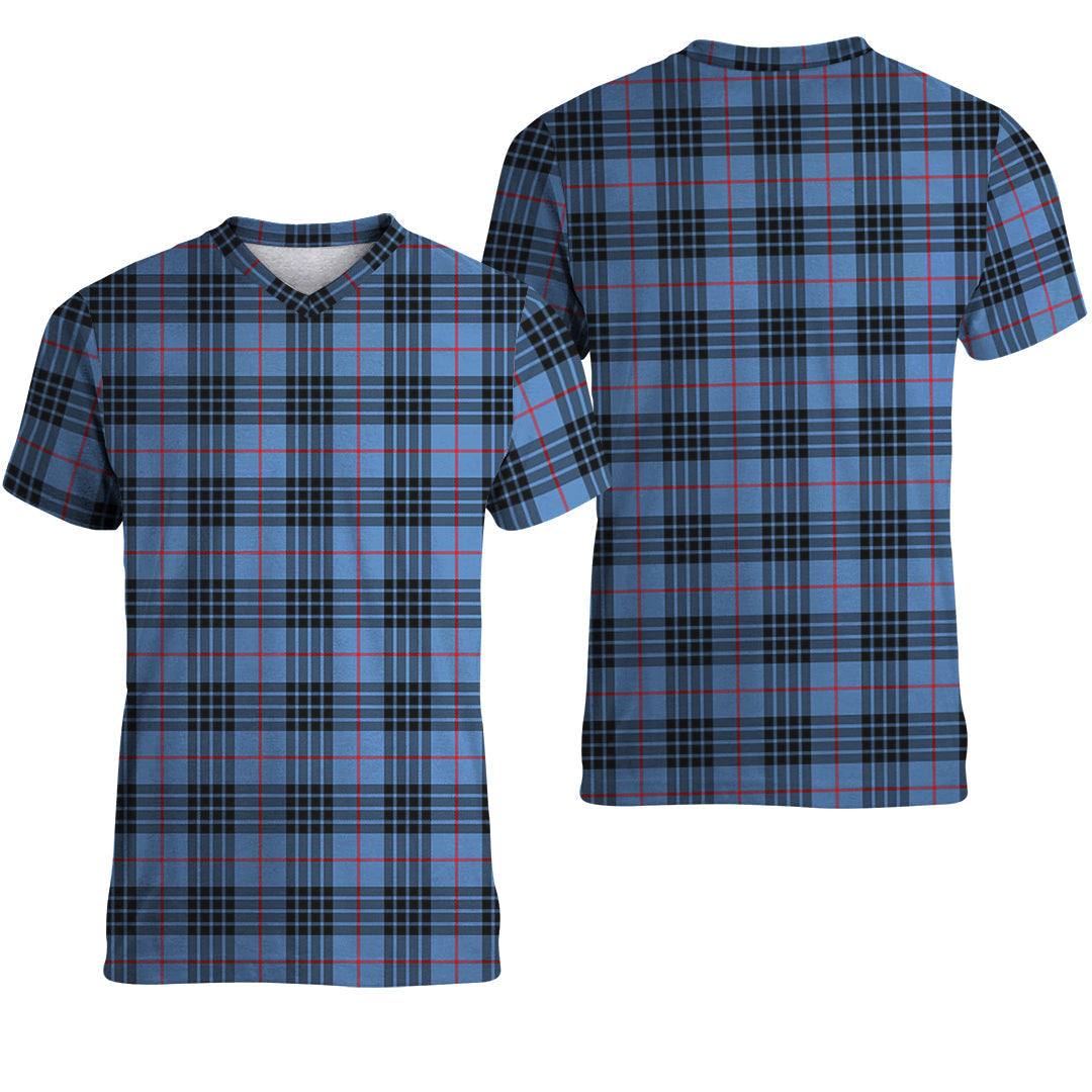 Printivon MacKay Blue Tartan T Shirt