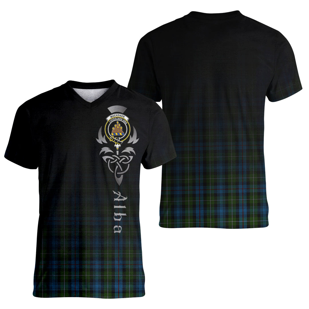 Printivon Mackenzie Tartan Crest Alba Celtic T Shirt