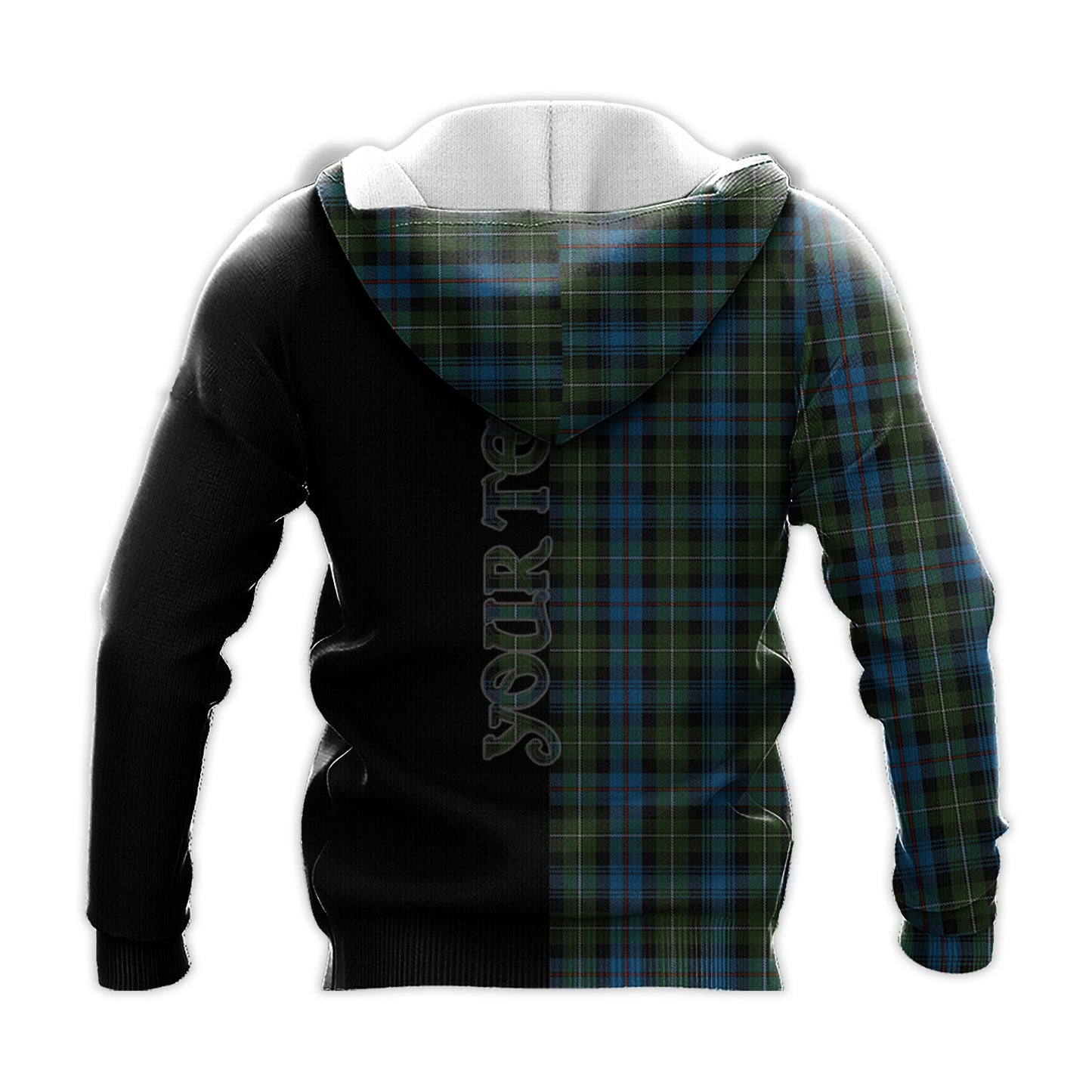 Printivon Mackenzie Tartan Personalize Half Hoodie