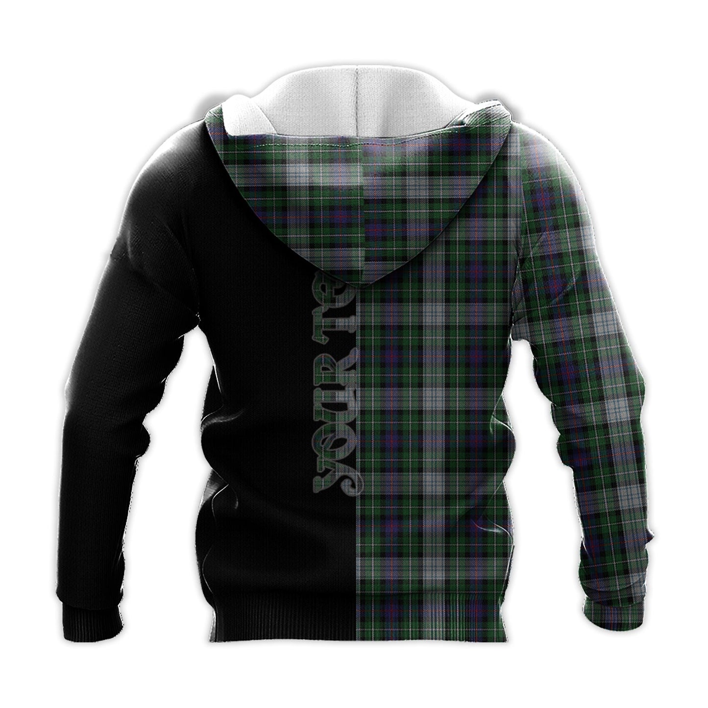 Printivon Mackenzie Dress Tartan Personalize Half Hoodie