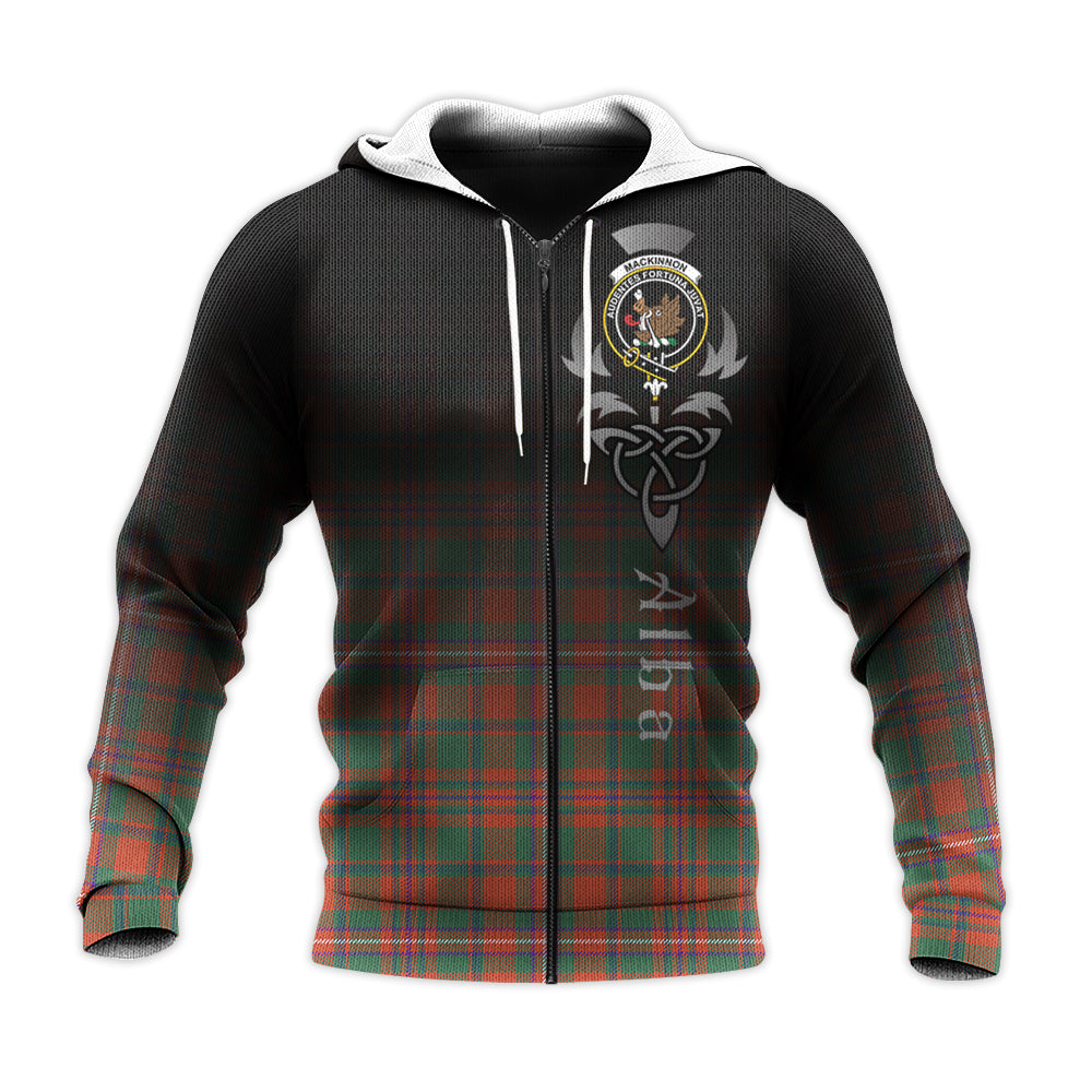 Printivon Mackinnon Ancient Tartan Crest Alba Celtic Hoodie