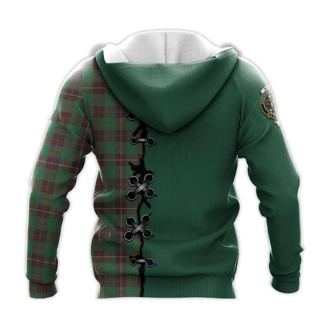 Printivon Mackinnon Hunting Ancient Tartan Hoodie Lion Rampant And Celtic Thistle Style